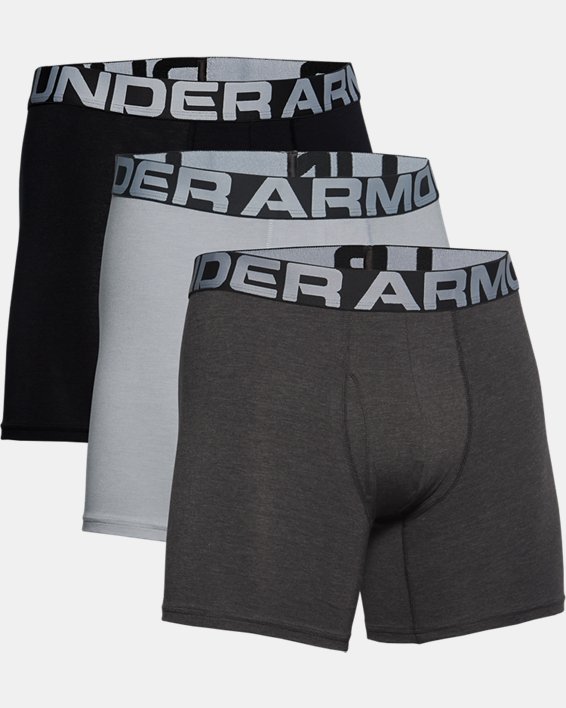 Boxerjock-Noir Gris Blanc Sports Running Under Armour Homme Charged Cotton 6 in environ 15.24 cm 